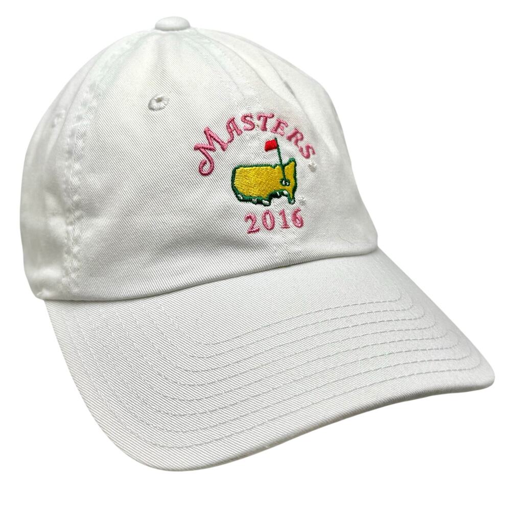 Masters 2016 White Pink Baseball Cap Ladies Womens Golf Hat American Needle